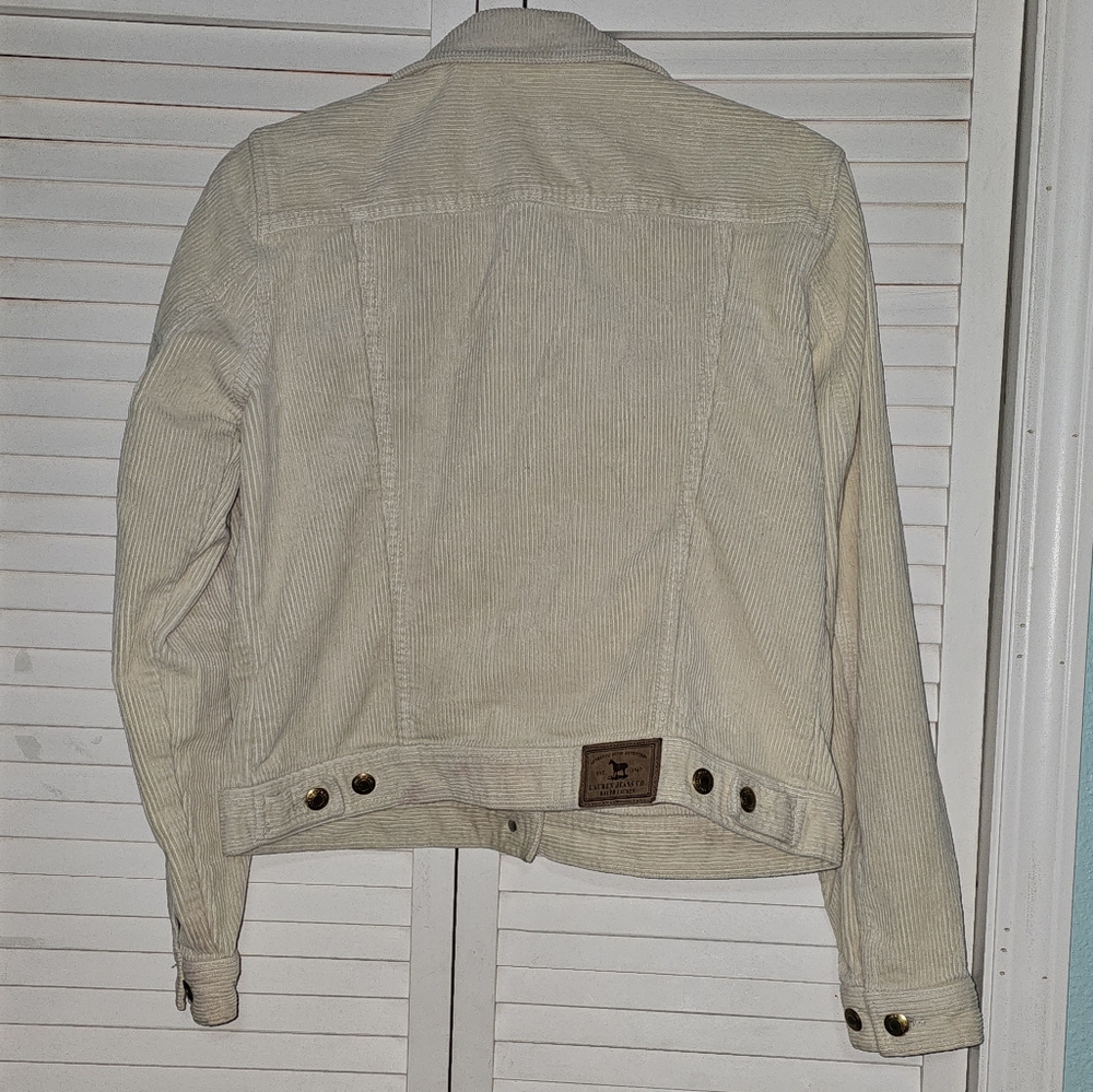 Lauren Jeans Co Ralph Lauren Short Cream Colored Corduroy Women's Size Medium - Picture 6 of 7